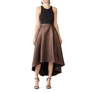 Hutch Anthropologie Phoebe High Low Dress‎ Sz 2 Wedding Guest Holiday Party